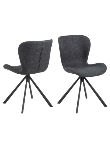 ebuy24 Esszimmerstuhl BatildaA1 Grau 2er Set