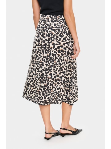 SAINT TROPEZ Rock SafinaSZ Gerade Passform in Soft Regular Leopard