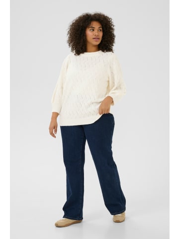 KAFFE curve Strickpullover KCanita in Chalk