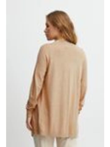 b. young BYMMPIMBAH LONG CARDIGAN - KNIT Loose fit in Cement Melange