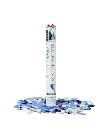 relaxdays 10 x Party Popper in Blau - 40 cm