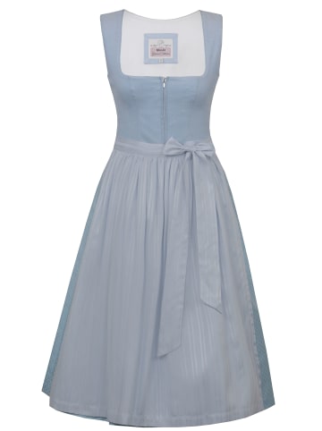 Nübler Midi Dirndl Rimsting in Babyblau