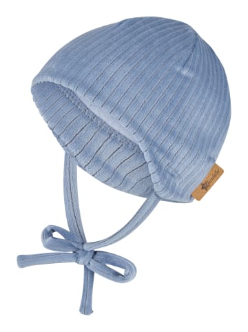 Sterntaler Beanie Cord-Optik in samtblau