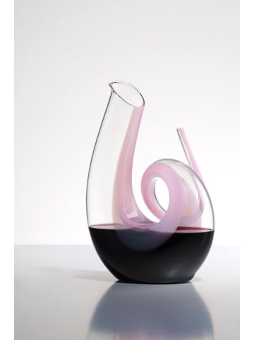 RIEDEL Glas Dekanter Curly in 26,5 cm in pink