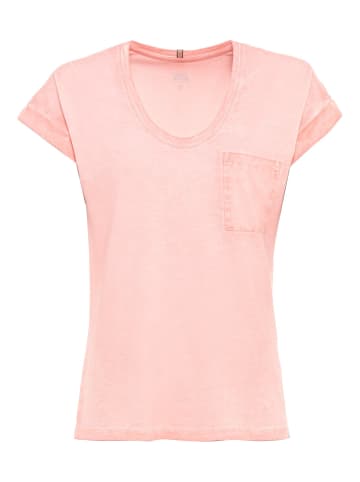 Camel Active T-Shirt aus einem Baumwoll-Modal-Mix in Rose