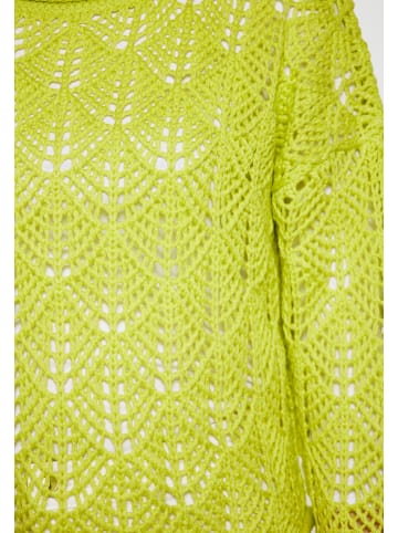 Swirly Damen Pullover in Limette