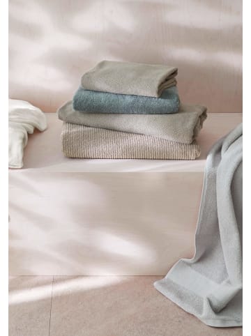 Hessnatur Frottier Handtuch Rippstruktur in beige