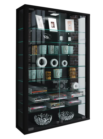 VCM  Wandvitrine Glasvitrine Vitrosa Mini in Schwarz