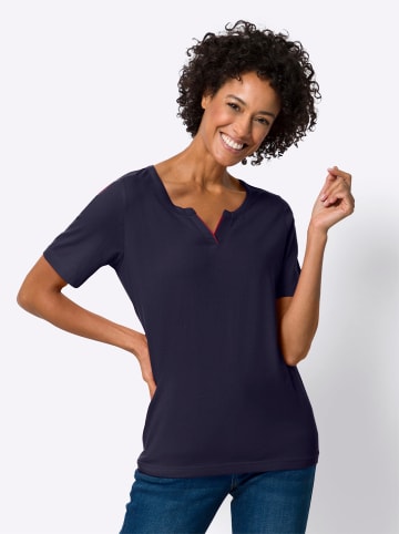 Sieh an! Kurzarmshirt in marine