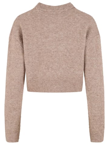 Urban Classics Urban Classics Gestrickte Strickjacke in brown/melange