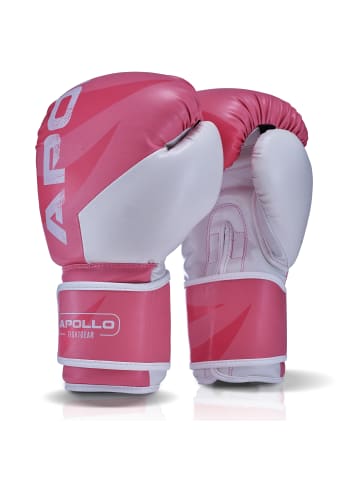 Apollo Boxhandschuhe Männer " Champion Thai Box Handschuhe " in Pink/White