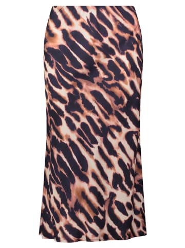 Betty Barclay Satinrock unifarben in Dark Blue/Rosé
