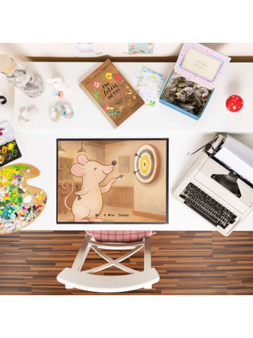 Mr. & Mrs. Panda Schreibunterlage Maus Dart spielen Design ohne ... in Weiß