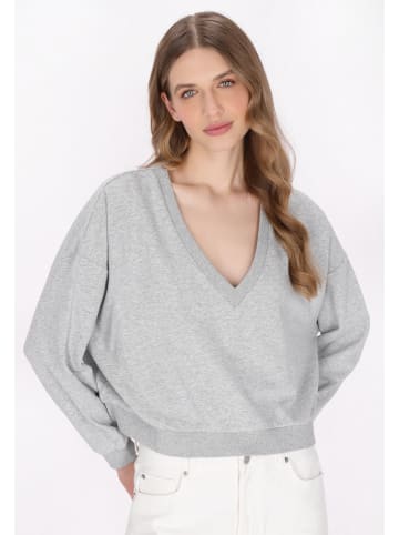 DreiMaster Women Sweatshirt in grey melange