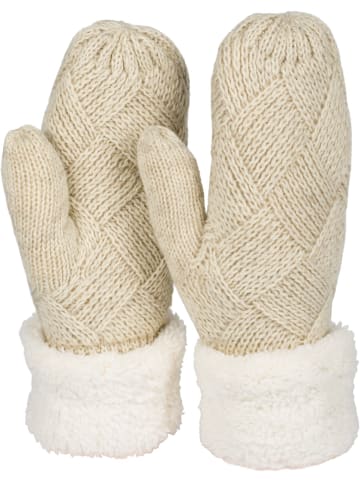 styleBREAKER Strick Fäustlinge Handschuhe in Beige