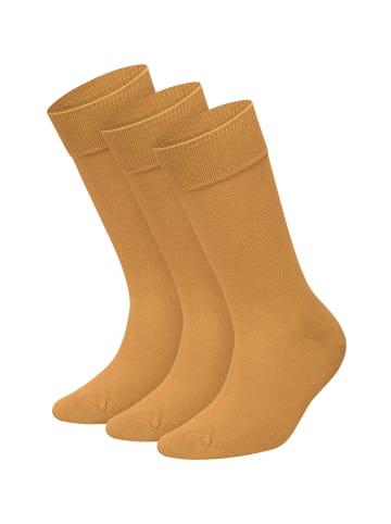 DillySocks 3er-Pack Socken One Color Smooth in Smooth Golden Yellow