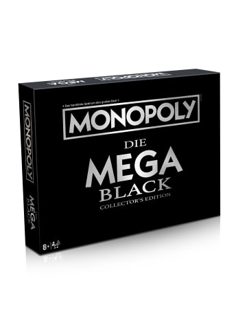 Winning Moves Monopoly Mega Black Edition Brettspiel Gesellschaftsspiel in schwarz