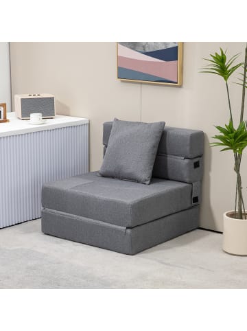 HOMCOM Schlafsessel-70L x 70B x 61H cm-Dunkelgrau