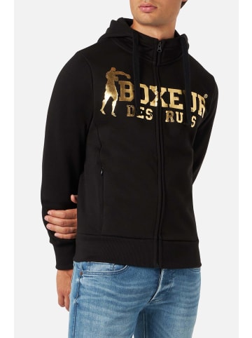Boxeur des Rues Sweatjacke Hooded Full Zip in Black-Gold