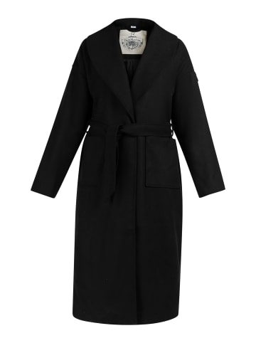 DreiMaster Vintage Damen Übergangsmantel Aus Wollgemisch in Schwarz