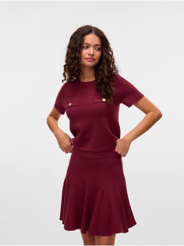 Vero Moda Strickpullover in Burgundy