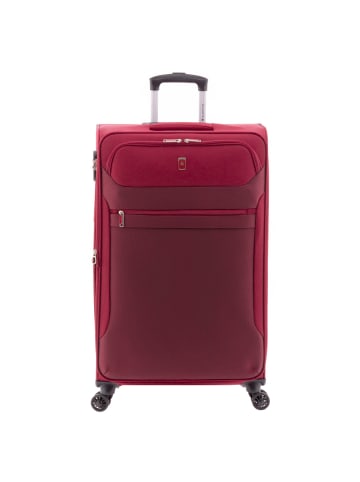 Gladiator 2000 4 Rollen Trolley 78 cm mit Dehnfalte in red