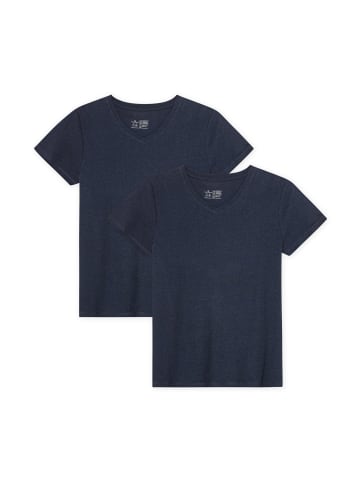 DANISH ENDURANCE T-Shirt V in dark navy