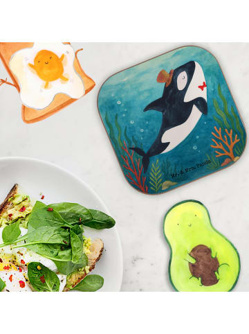 Mr. & Mrs. Panda Tischschoner Orca Zylinder Design ohne Spruch in Weiß