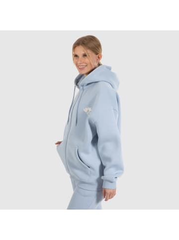 SMILODOX Zip Hoodie Amora in Hellblau