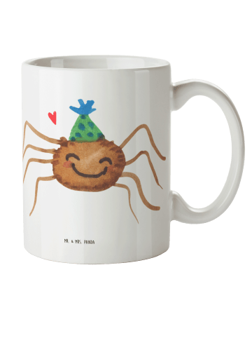 Mr. & Mrs. Panda Camping Tasse Spinne Agathe Party ohne Spruch in Weiß