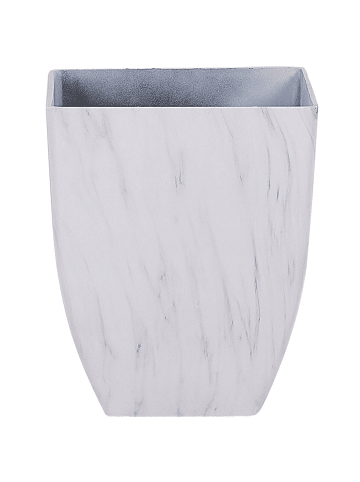 Beliani Outdoor Blumentopf MIRO in Weiß - (W) 35 x (H) 42 x (L) 35 cm