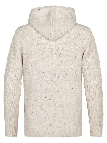 Petrol Industries Strickjacke mit Zopfmuster Anchorage in Weiß