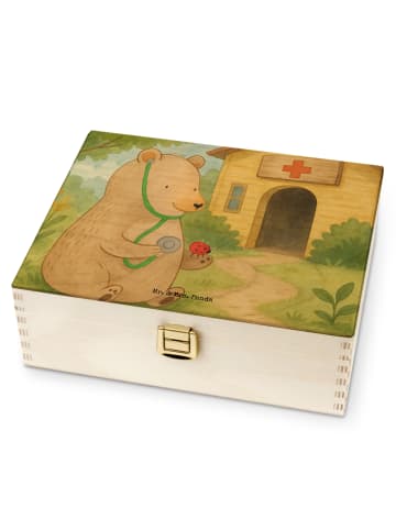 Mr. & Mrs. Panda Teebeutel Aufbewahrung Bär Arzt Design ohne Spruch in Weiß