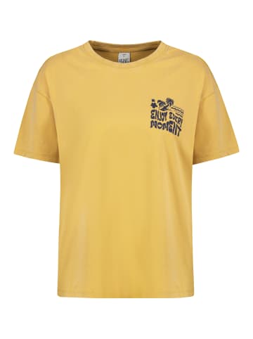 Eight2Nine Sommer T-Shirt Kurzarm Rundhals Spruchprint in Gelb