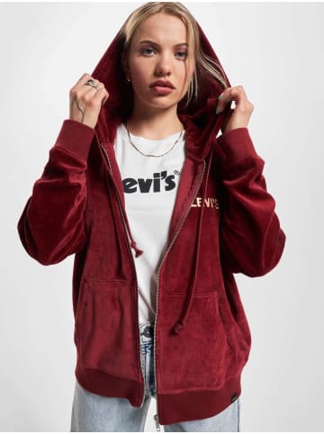 Levi´s Zip-Kapuzenpullover in sport logo merlot