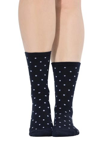 Ulla Popken Strümpfe in nachtblau