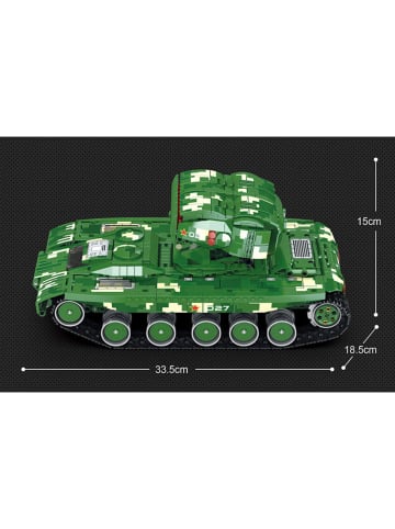 COFI 1453 Reobrix 55027 RC Kettenfahrzeug 1488 Teile 33,5 cm ab 14 in Grün