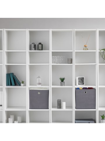 4 x Aufbewahrungsbox in Grau - (B)30 x (H)30 x (T)30 cm