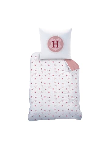 Harry Potter Bettwäsche Harry Potter "Fly Hedwig" in Rosa/ Weiß