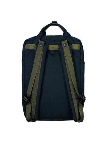 Doughnut Macaroon Meditative Dark 16 - Rucksack 38 cm (sand) in midnight blue