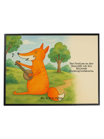 Mr. & Mrs. Panda tischpad Fuchs Gitarre Design mit Spruch in Weiß