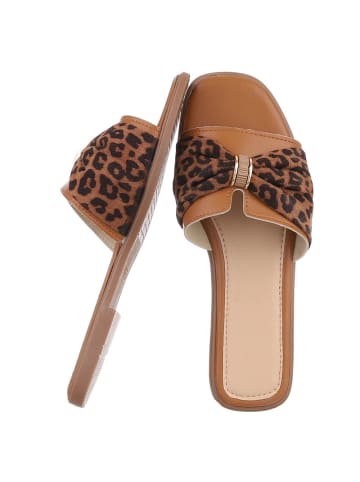 Ital-Design Sandale & Sandalette in Camel und Braun