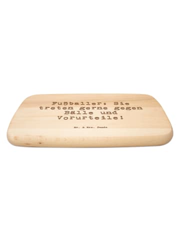 Mr. & Mrs. Panda Holz Schneidbrett Spruch Fußballer Vorurteile m... in Transparent