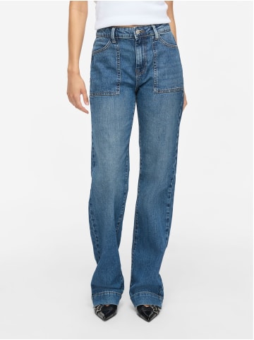 Noisy may Straight Fit Jeans in Medium Blue Denim1
