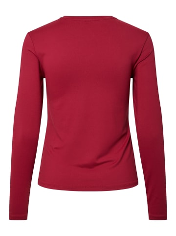 Pieces Oberteil mit langen Ärmeln in Tawny Port