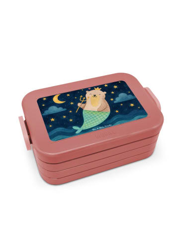 Mr. & Mrs. Panda Snackbox Wassermann Astrologie Design ohne Spruch in Rot Pastell