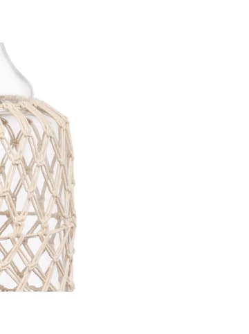 GIFTDECOR Flasche in geflochtener Schnur in Braun, (B) 20 x (H) 48 x (L) 20 cm