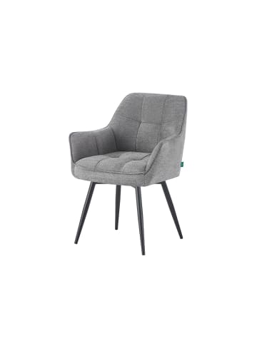 DUBI Möbel 2er-Set: Esszimmerstuhl THOMAS-LUNA in Grau - (B)61 x (H)82 x  (T)62 cm