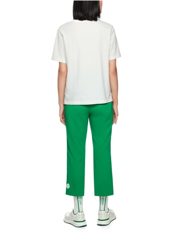 MARC CAIN Shirt mit Vogelstrauß Rethink Together in Weiß