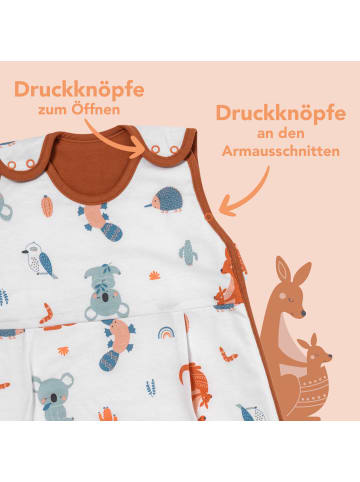 Schlummersack Babyschlafsack, 1.0 TOG in Braun